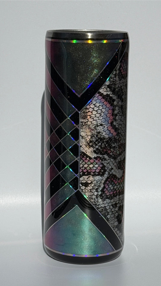 Snakeskin Mixed Media Epoxy 20oz Drinking Tumbler