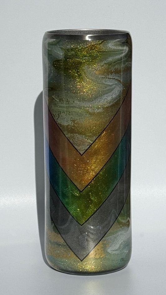 Mixed Media Epoxy 20oz Drinking Tumbler