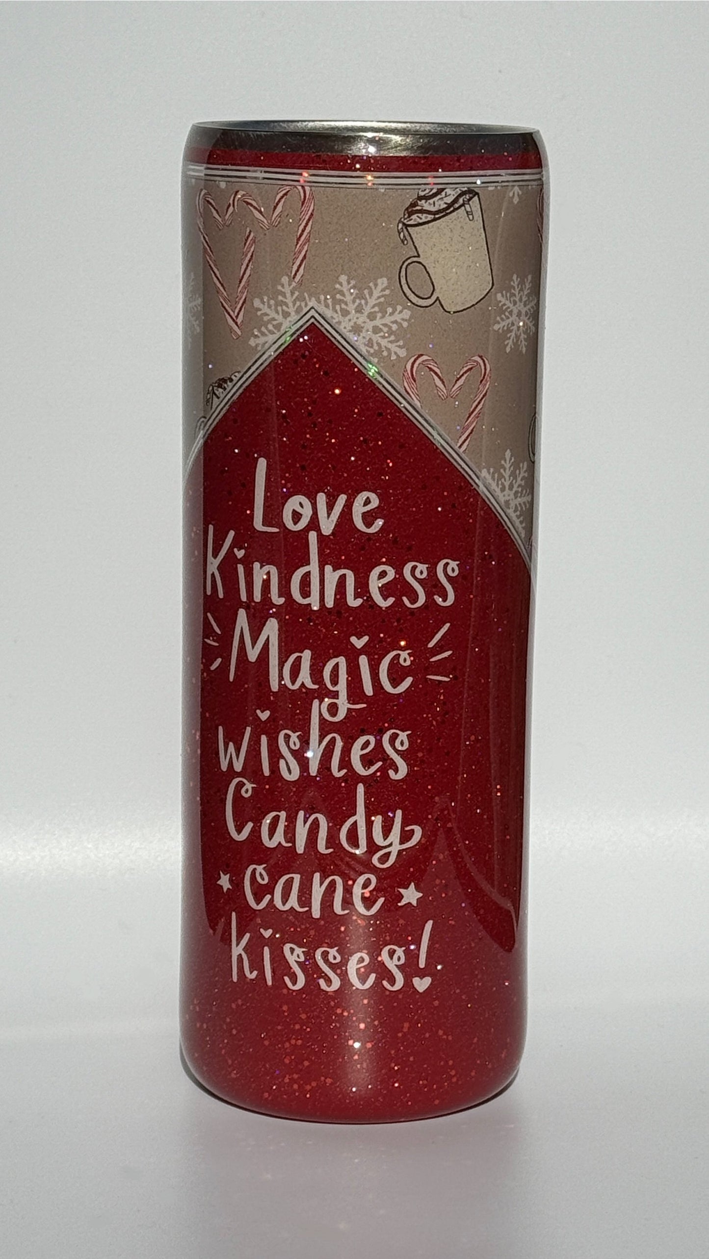 Winter Mixed Media Epoxy 20oz Drinking Tumbler