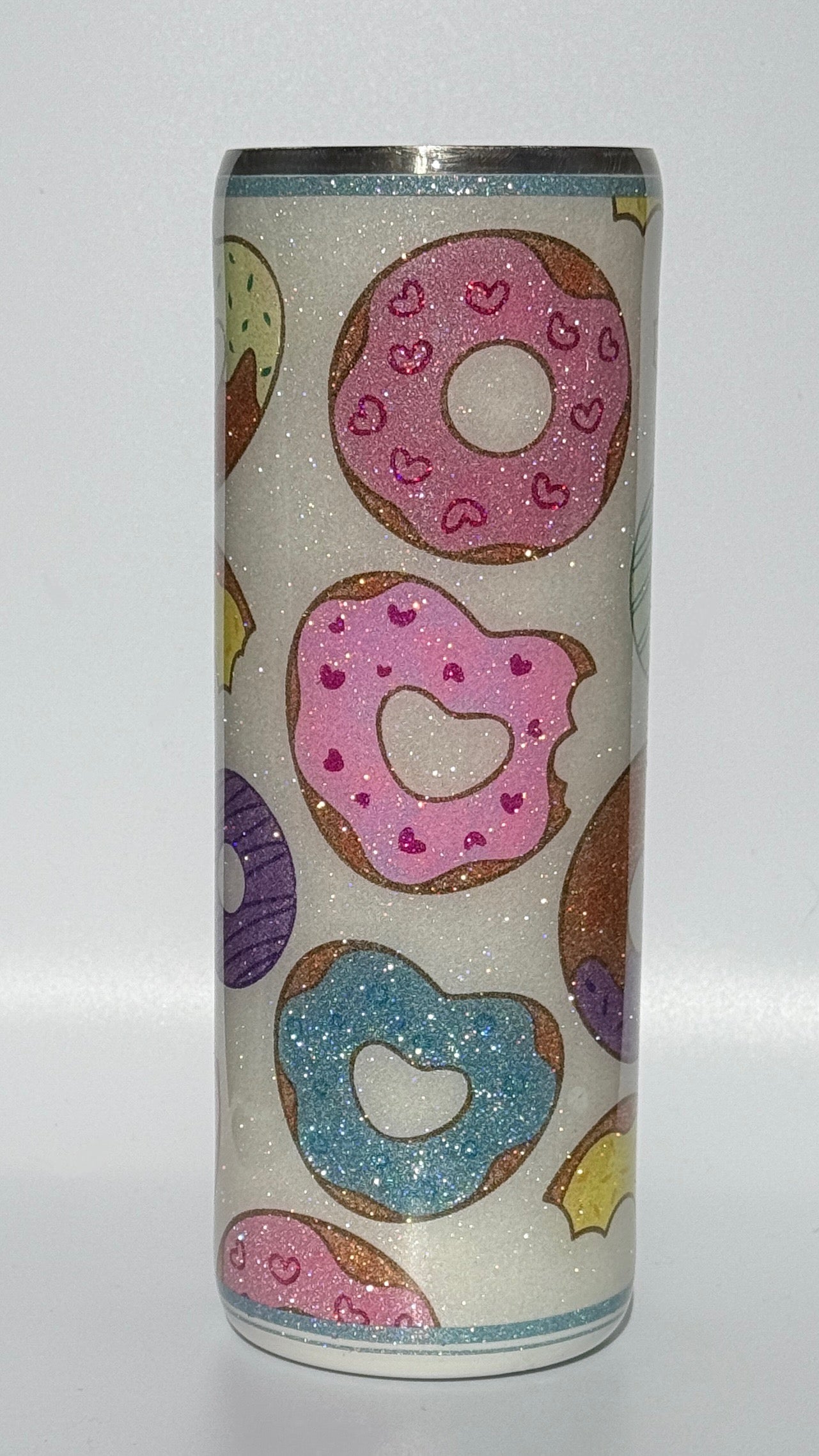 Glitter Donut Epoxy 20oz Drinking Tumbler